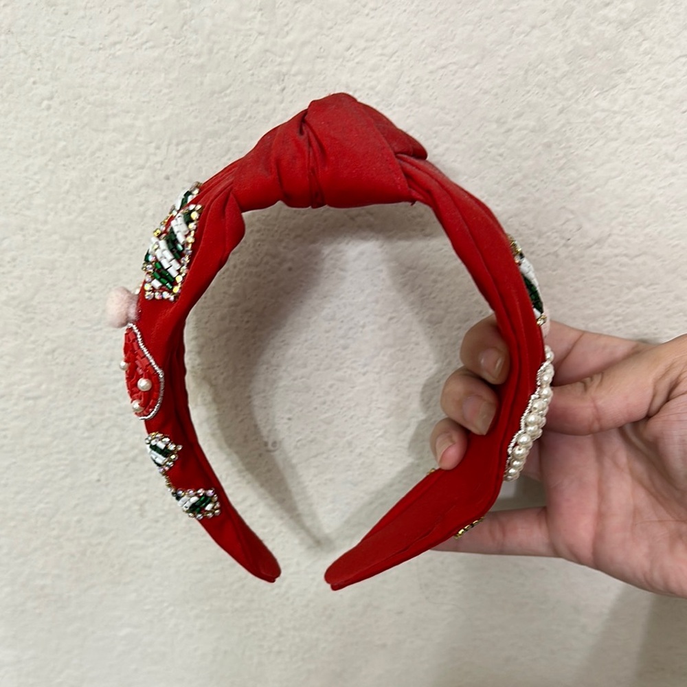 Red Joy Christmas Headband